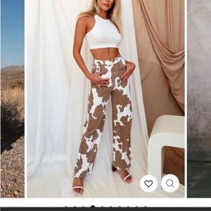 Midland cow print jean